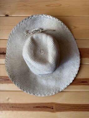 Wide Brim Straw Sun Hat in Natural